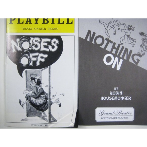Noises Off Playbill Nothing On July 2002 Patty Lupone Peter Gallagher Easton - Picture 1 of 11